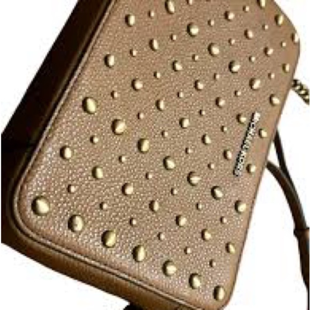 Michael Kors Ginny Medium Studded Leather Crossbody